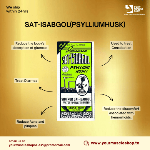 SAT-ISABGOL ( PSYLLIUM HUSK ) [ 100G POWDER BASED ] FOR CONSTIPATION - SIDHPUR - Image 2