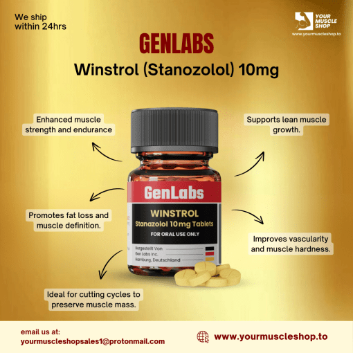 WINSTROL (STANOZOLOL) – 10MG / PER TAB – 100 TABLETS – GENLABS - Image 2