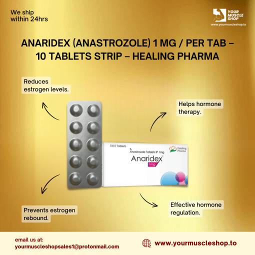 ANARIDEX (ANASTROZOLE) 1 MG / PER TAB – 10 TABLETS STRIP – HEALING PHARMA - Image 2