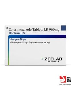 BACTRIM DS 960MG (*SULFAMETHOXAZOLE - 800MG+TRIMETHOPRIM 160MG) [1 X 10 TABLETS STRIPS ] - ZEELABS