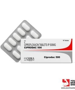 CIPRODAC 500 ( CIPROFLOXACIN ) [1 X 10 TABLETS STRIP ] - CADILA