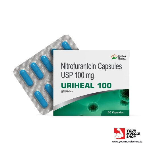 URIHEAL 100MG ( NITROFURANTOIN ) [ 1 X 10 CAPSULES STRIP ] - HEALING PHARMA