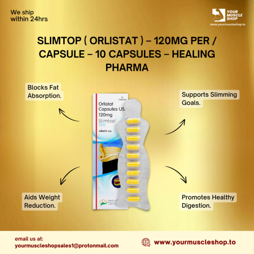 SLIMTOP ( ORLISTAT ) – 120MG PER / CAPSULE – 10 CAPSULES – HEALING PHARMA - Image 3