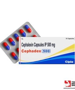CEPHADEX 500MG (CEPHALEXIN ) [ 1 X 10 CAPSULES ] - CIPLA