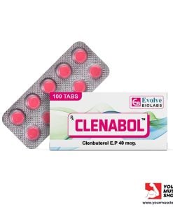 CLENABOL 40 MCG TABLET (CLENBUTEROL) 100 TABS - EVOLVE BIOLABS